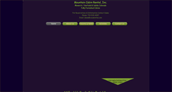 Desktop Screenshot of coloradomountaincabinrentals.com